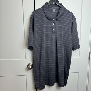 PGA Tour Golf Polo Gray Striped Size XXL
